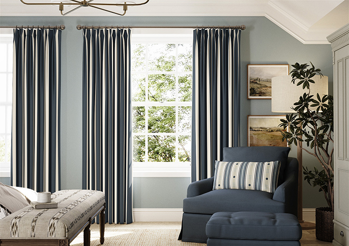 The British Stripe Co. Henry, Polzeath No.1 - Made to Measure Curtains - Image 3